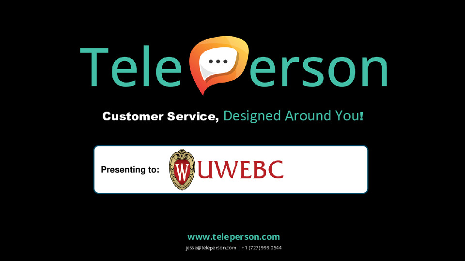 3. Teleperson Presentation Slides: Customer Service, Designed Around You! thumbnail
